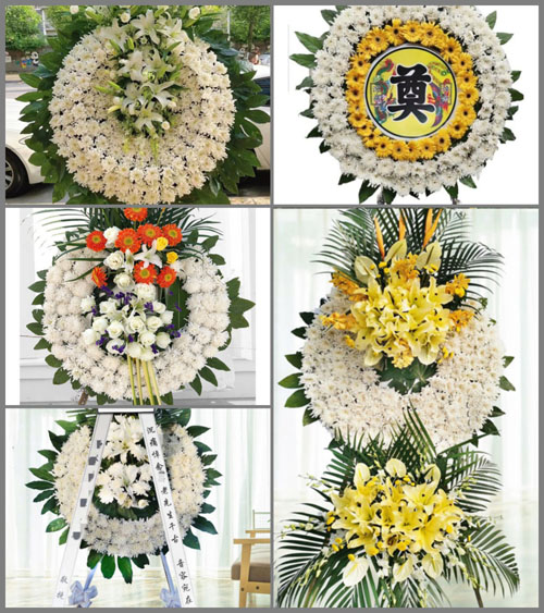 浙江省宁波北仑区春晓镇昆亭村花圈速递